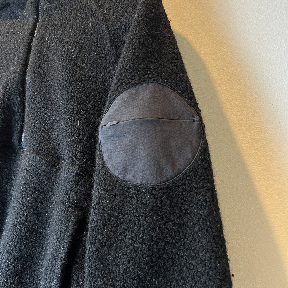 Women's Outdoor Voices Fleece 1/2 Zip Hoodie Size Medium Black - Picture 5 of 8